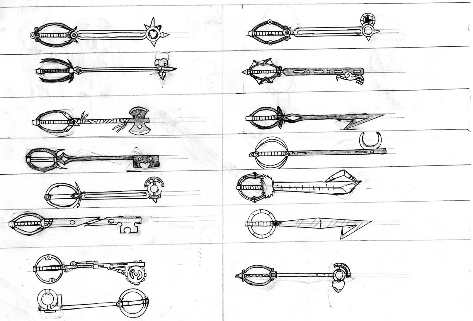 Kingdom Hearts III Keyblades