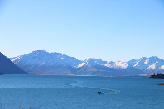 Boating on Tekapo