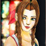 Aerith coloured art