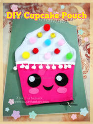 DIY cupcake theme pencil pouch