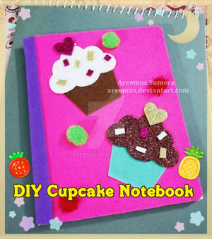 DIY cupcake theme notebook