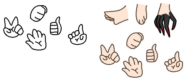 Gacha Hand Props by hoalyden on DeviantArt