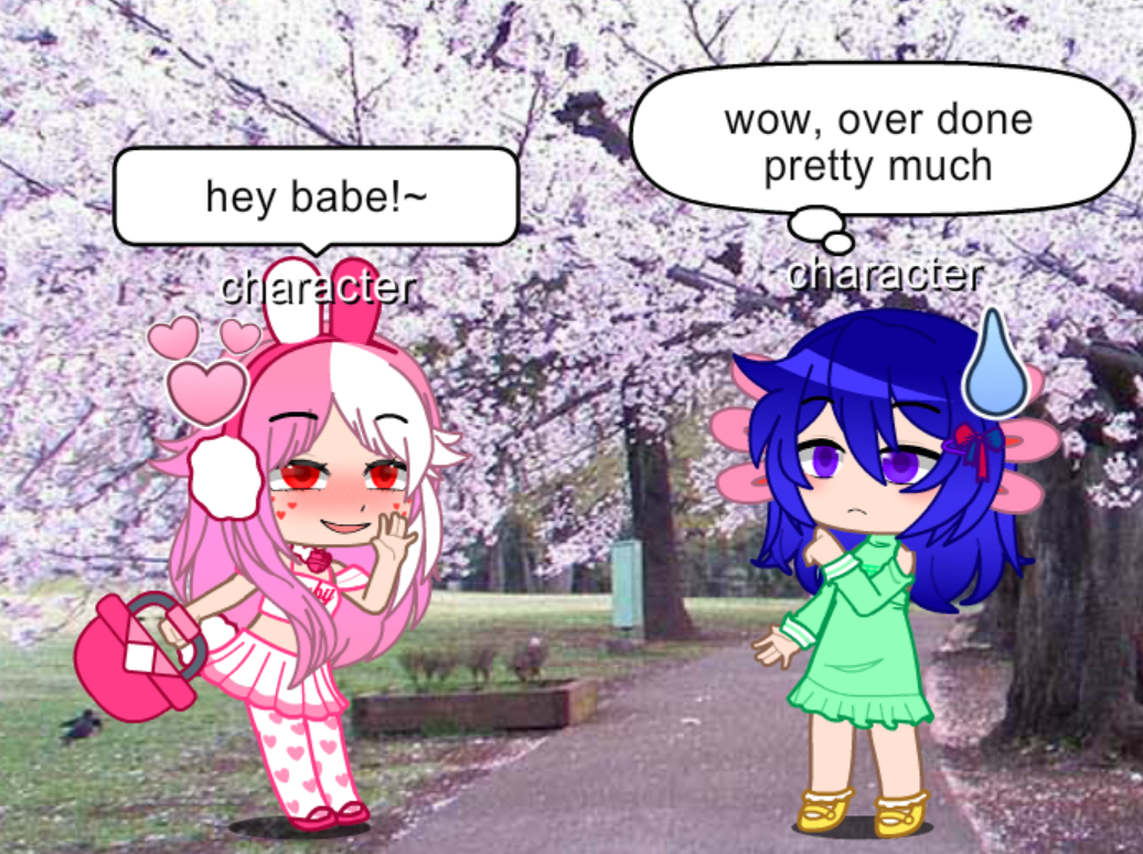 I made them in the new Gacha Plus mod :D - Imgflip