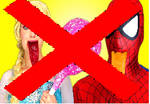 Anti Spiderman and Elsa Videos Stamp by Drewsky1211