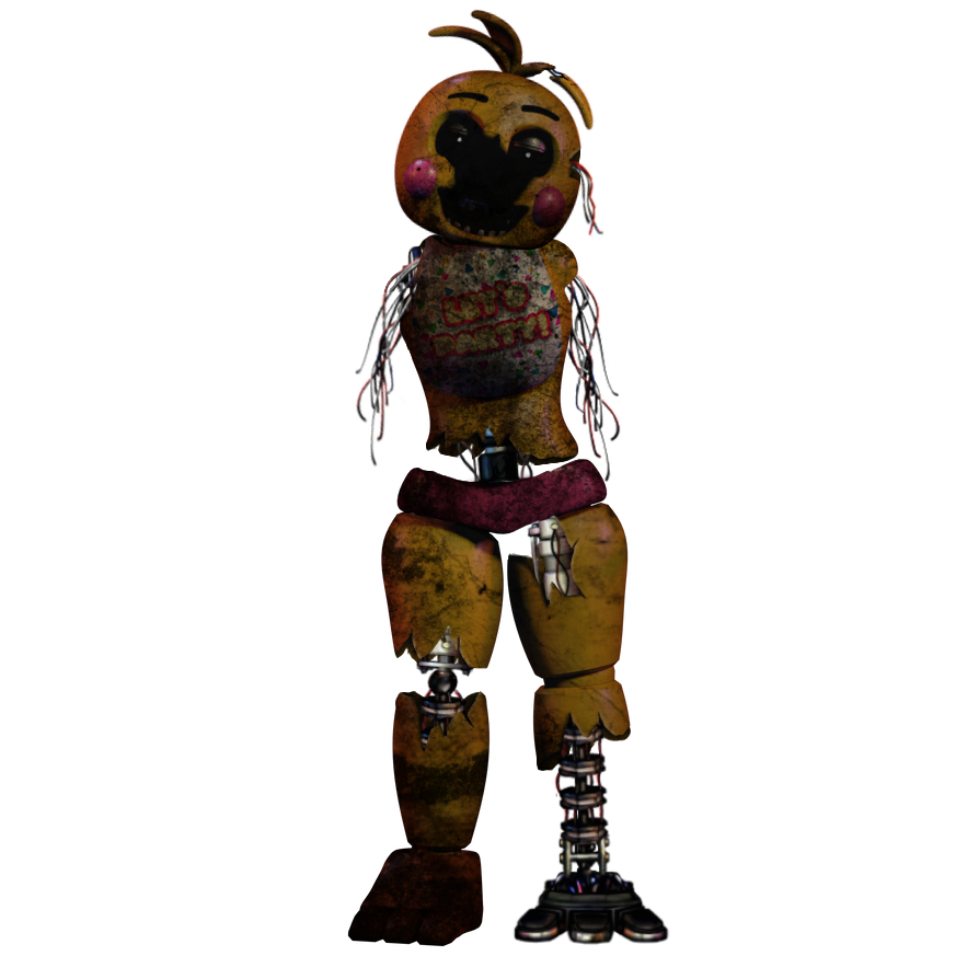 New Model Of Withered Chica by e74444444444 on DeviantArt