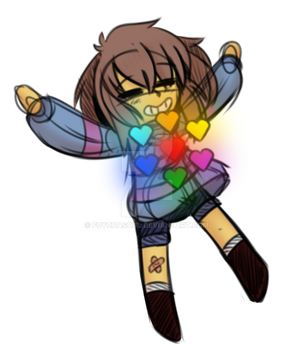 [UT-Doodles] Frisk with the Souls