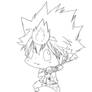 Reborn as Tsuna-Line Art