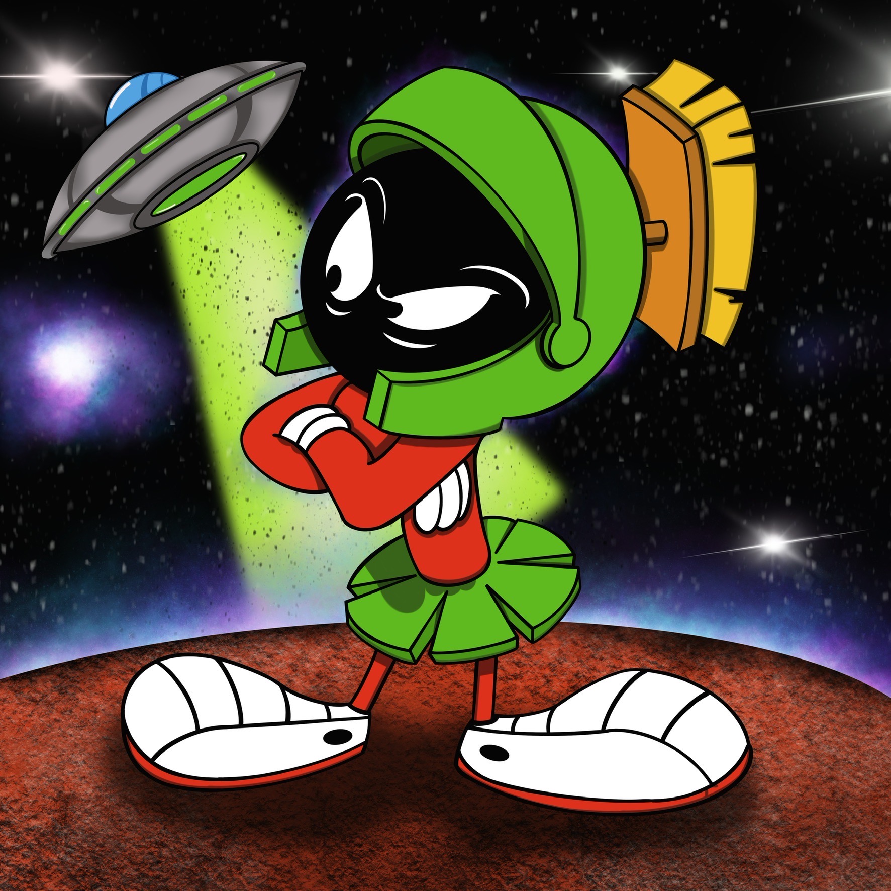 Marvin The Martian drawing by PixelTimeMachine on DeviantArt