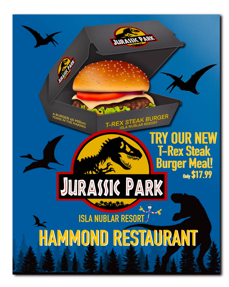 Jurassic Park Fast Food Restaurant Fan Art by PixelTimeMachine on ... Biology Diagrams