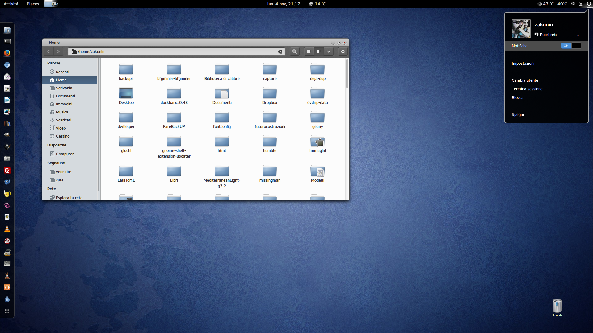 Gnome 3.8 - sabayon -