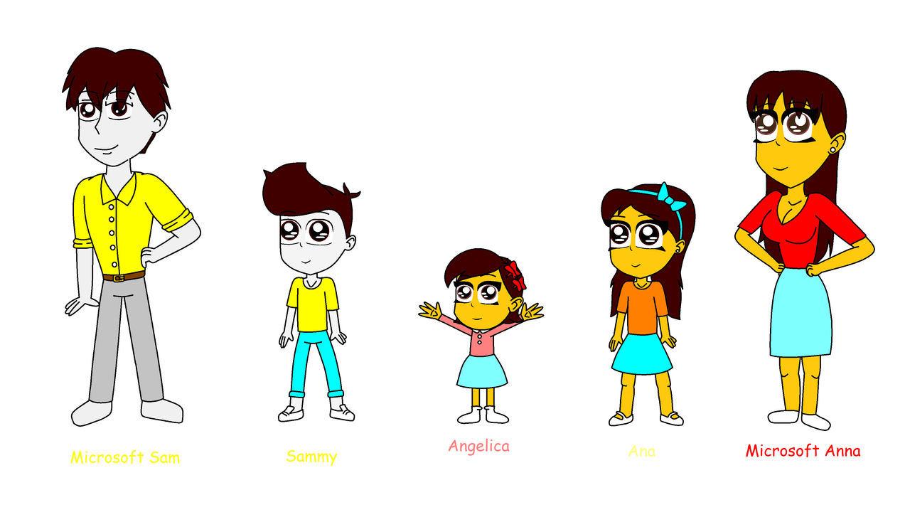 Microsoft Sam X Microsoft Anna Family by 87213891279039017902 on DeviantArt