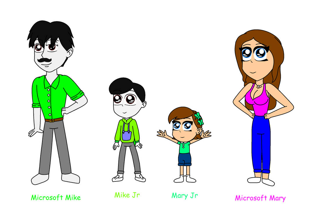 Microsoft Mike X Microsoft Mary Family by 87213891279039017902 on