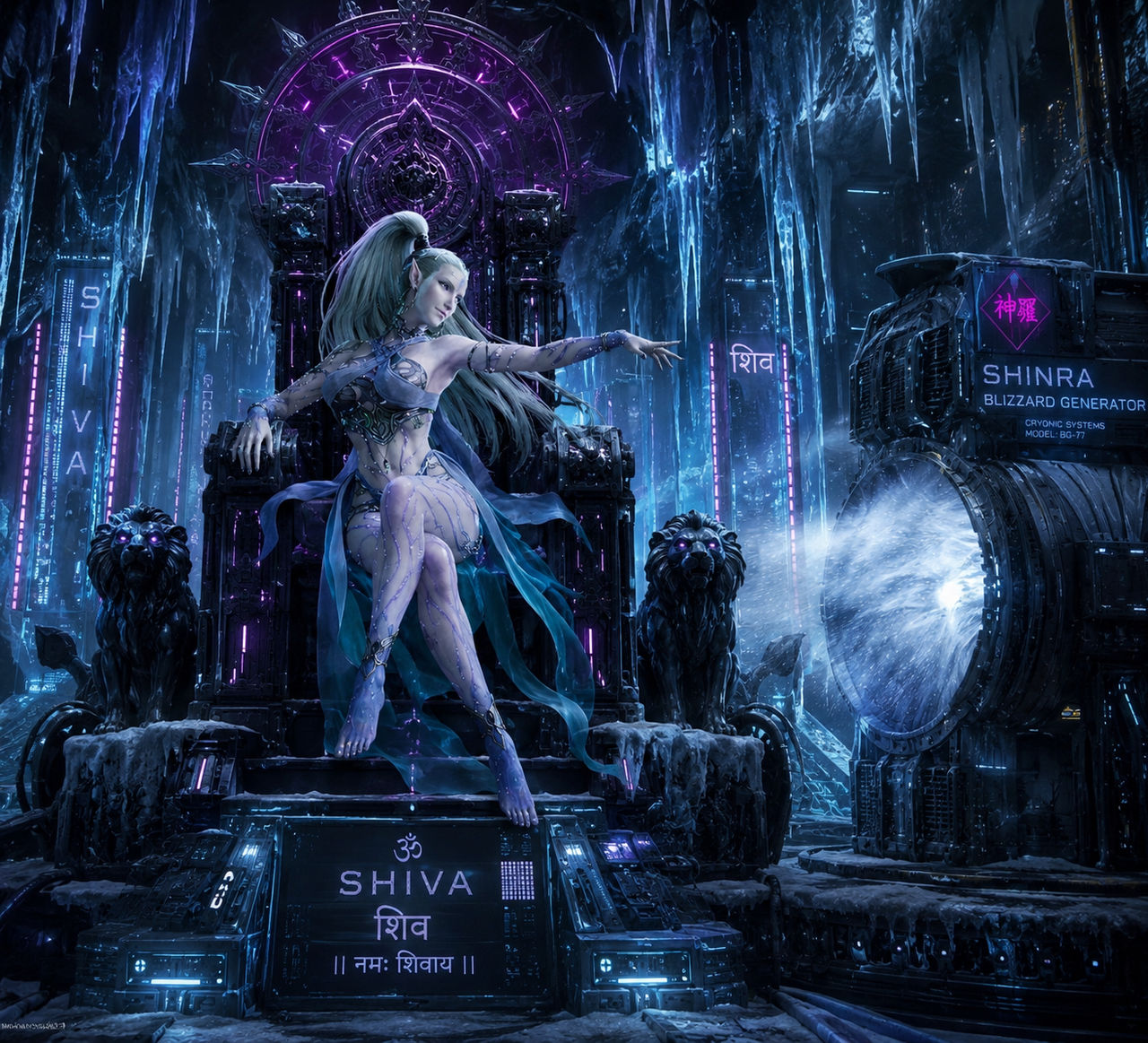 final fantasy shiva mtg Jill, Shiva's Dominant - The Gathering FINAL FANTASY collaboration item featuring stunning artwork from this special crossover Hraesvelgr of the First Brood
