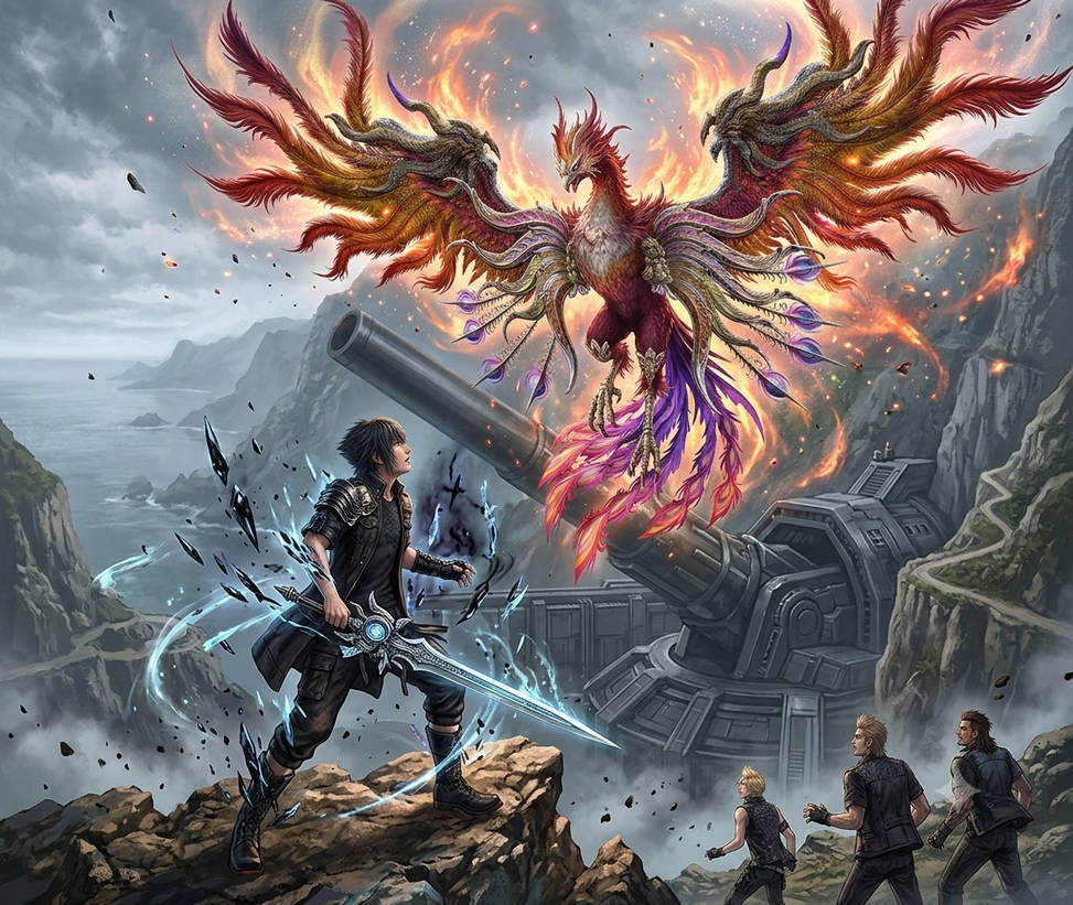 mtg final fantasy phoenix Joshua, Phoenix's Dominant discard up to two cards MTG x Final Fantasy -
