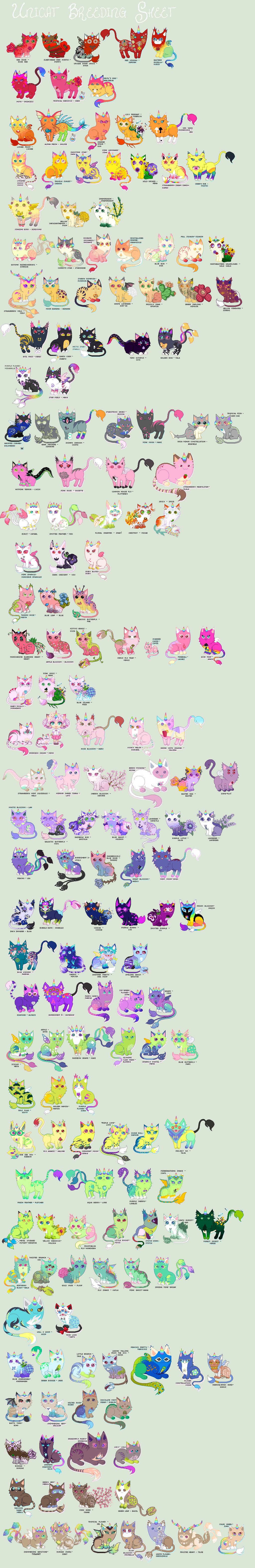 Unicat Menagerie! (Breeding Offers Open)