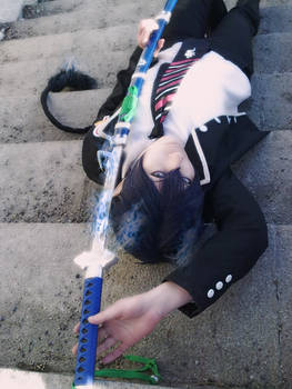 Rin Okumura Cosplay - Blue Flames - Ao no Exorcist