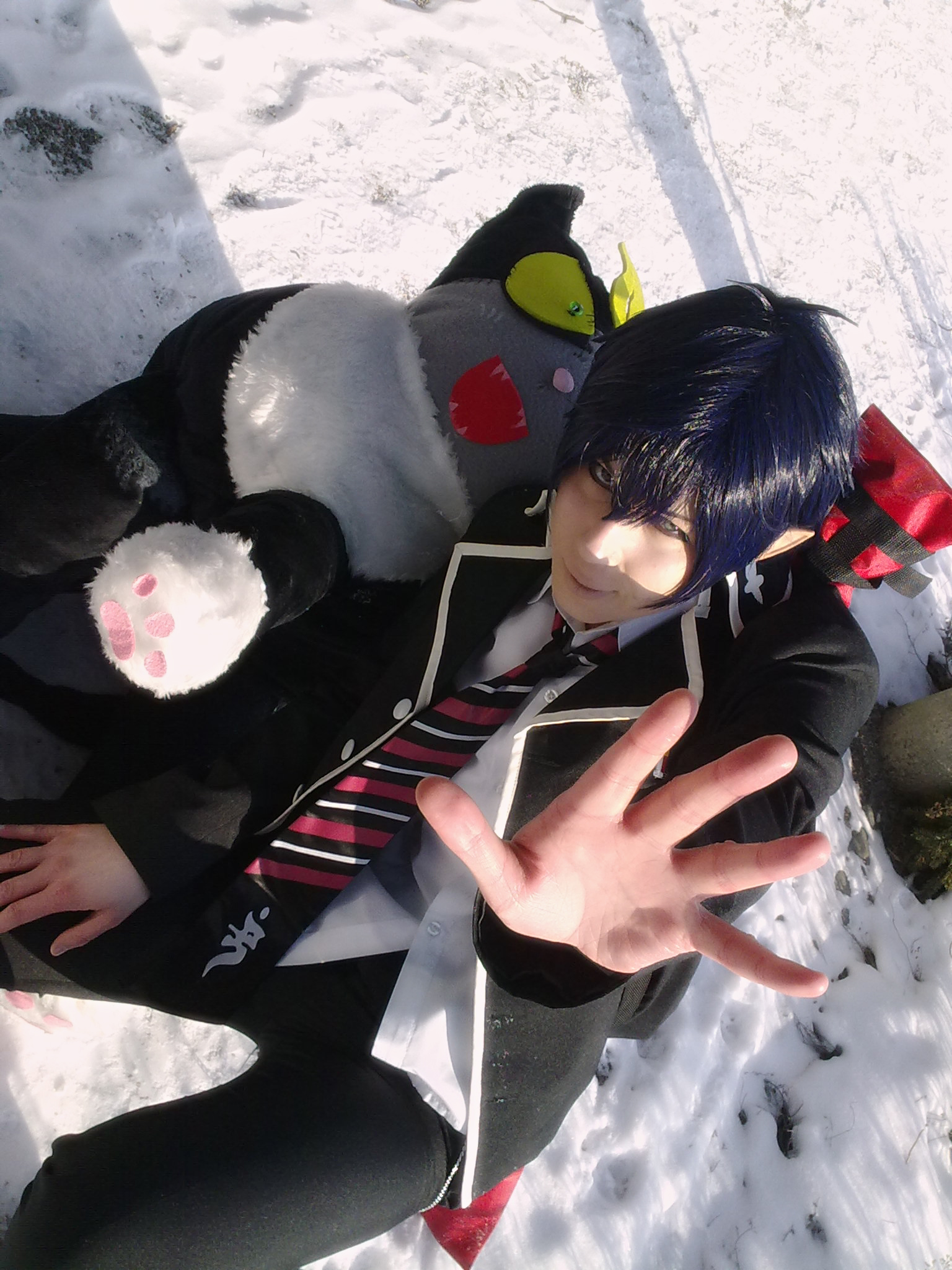 Blue Exorcist Cosplay - Rin and Kuro Cat