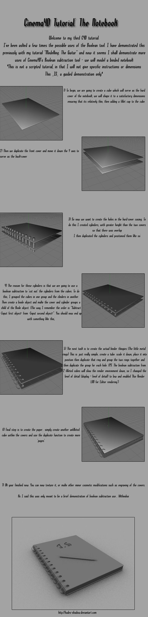 C4D: Notebook - Boole subtract