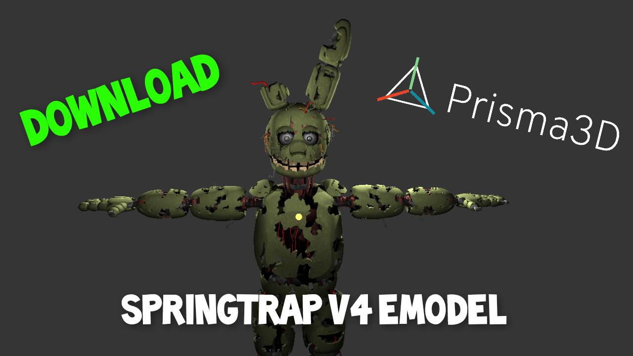 Prisma 3d fnaf springtrap v4 emodel download by fredonik47 on DeviantArt
