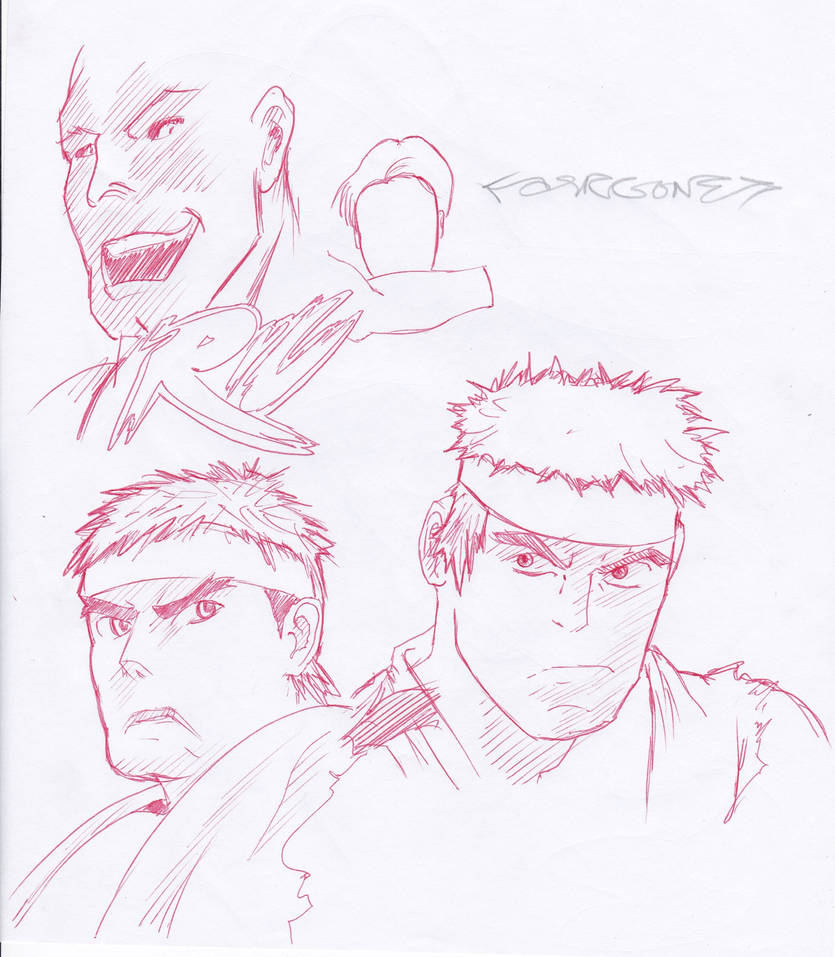 simple draw ryu by naruto2312 on DeviantArt