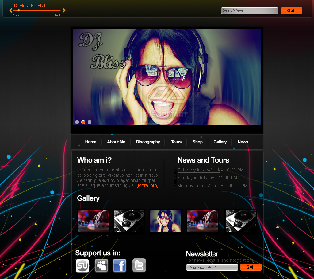 DJ web interface II