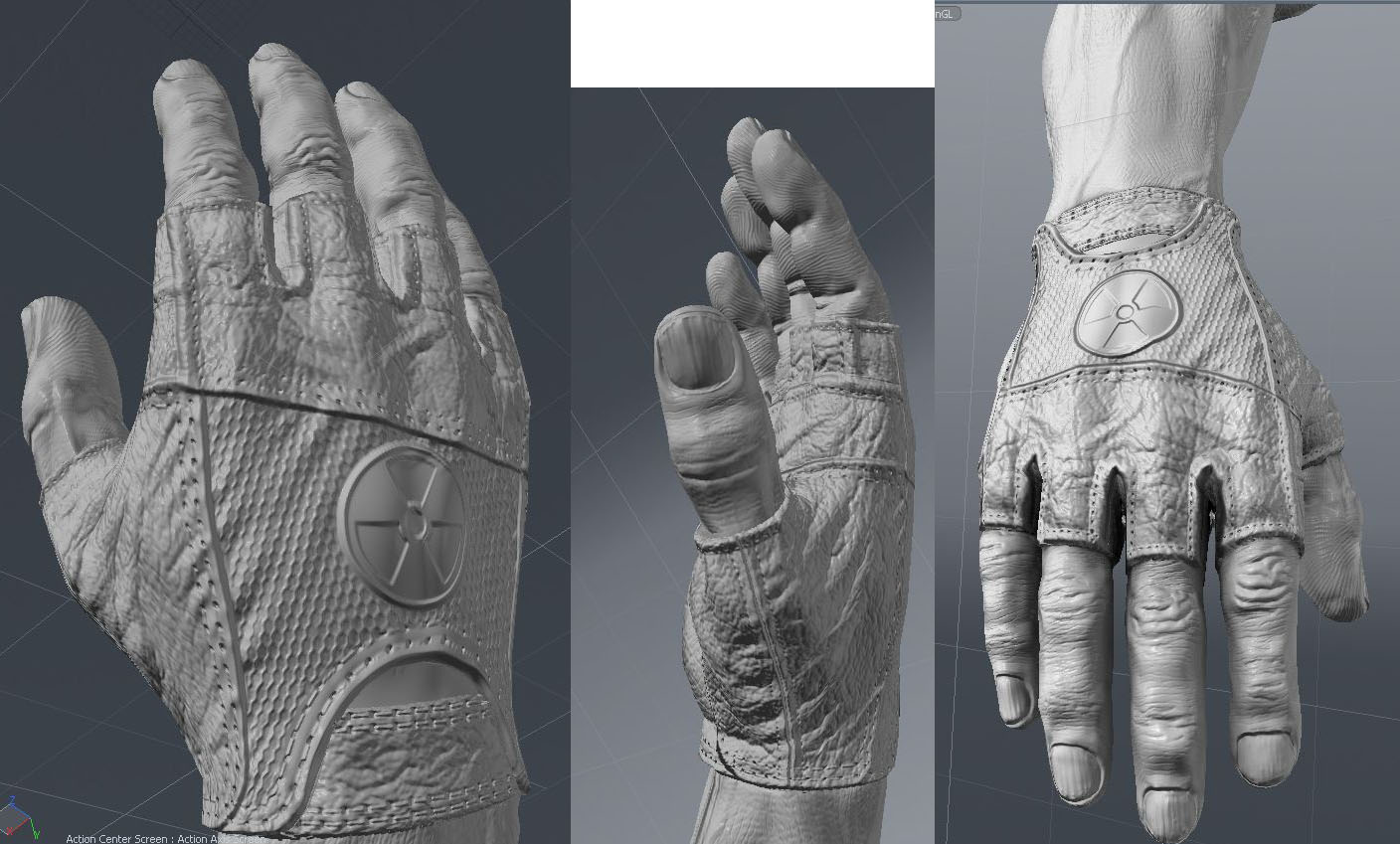 Duke nukem low poly hand