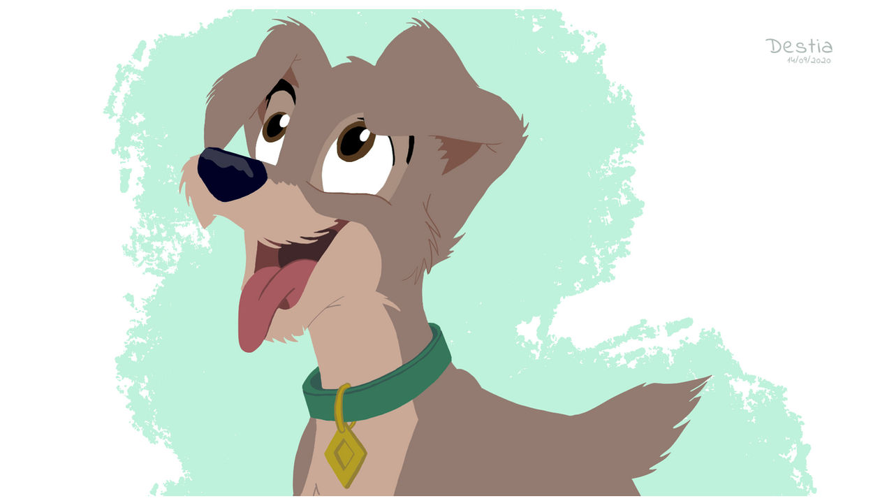 Scamp from Lady and the Tramp by DestiaArt on DeviantArt