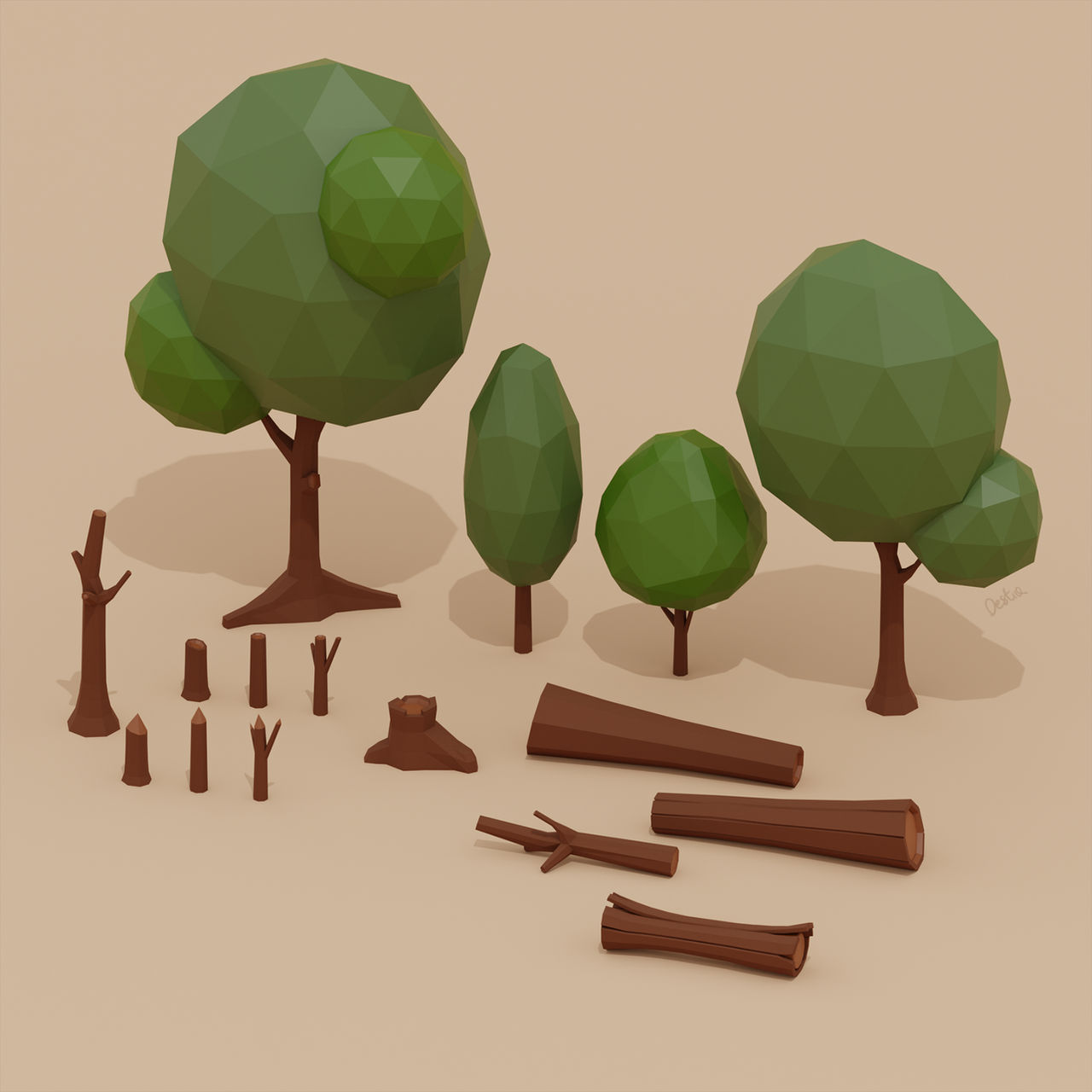 Tree Material 3d 3D Trees Pack - Maple by DestiaArt on DeviantArt