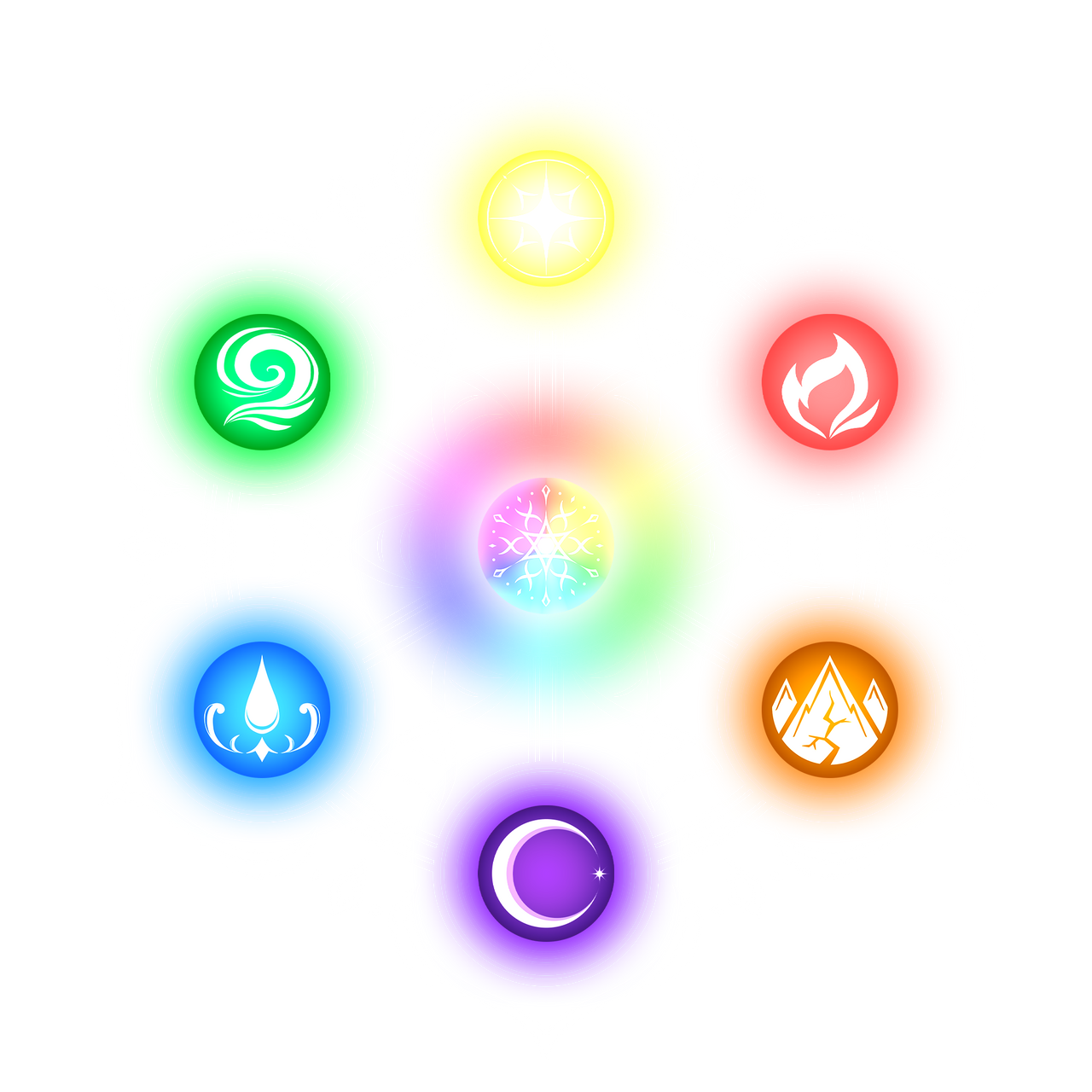 Elemental Sign Wheel Elemental Wheel(2026 ver.)(glow) by KDM0305 on DeviantArt