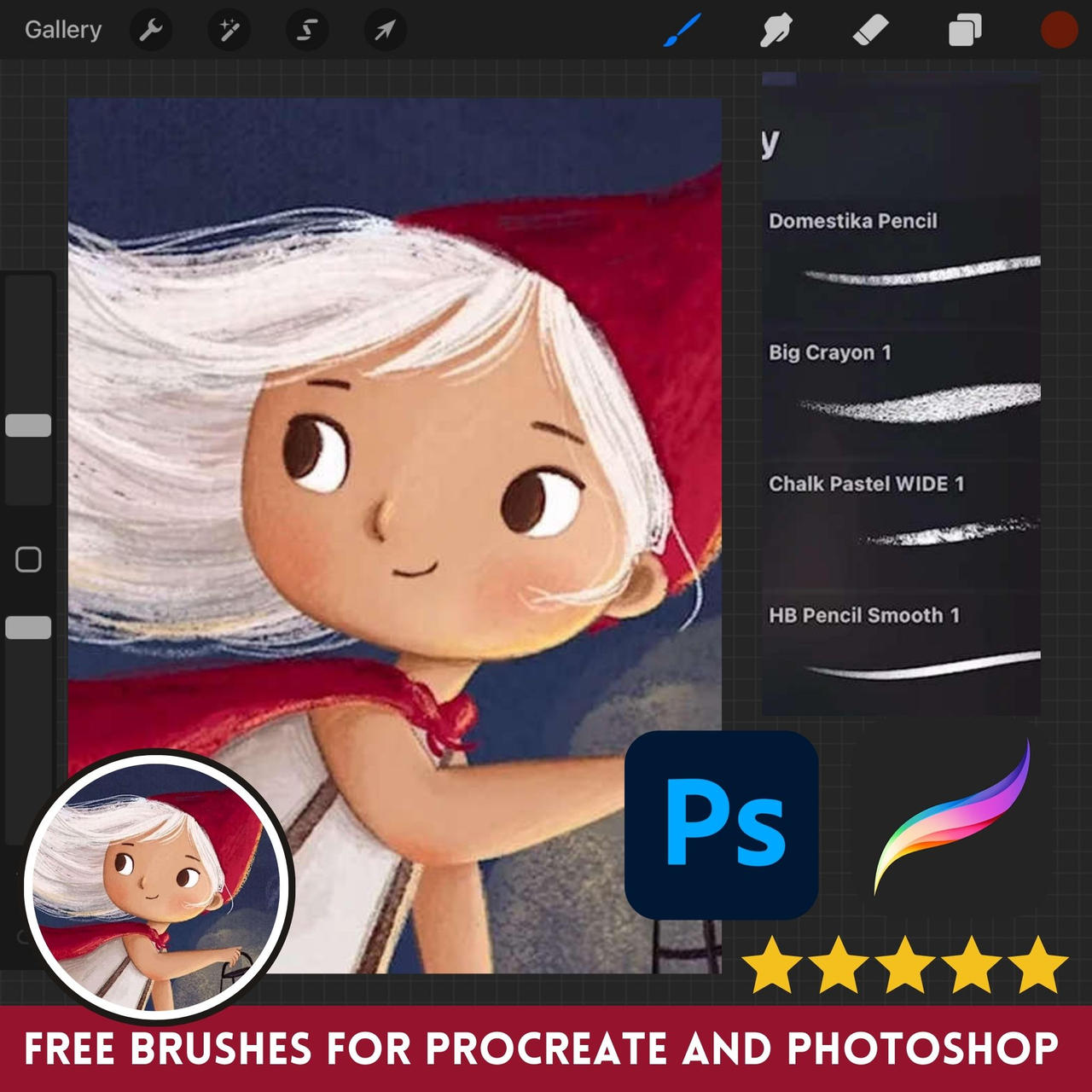 Free Procreate Brushes for Childrens Illustration by artwithrod on ...
