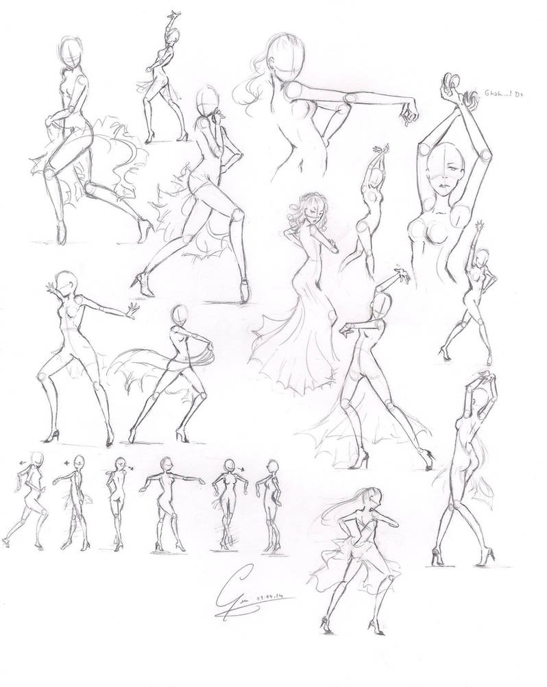 Solo Paso Doble Poses, practice by ChocotanYuu on DeviantArt