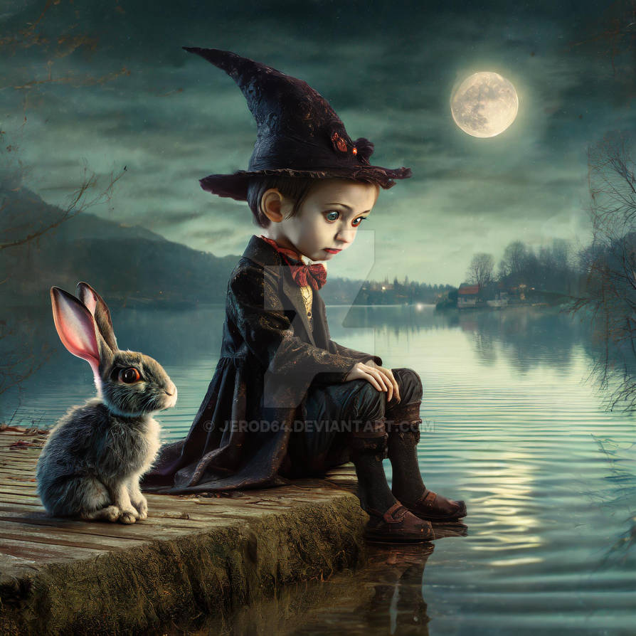 Little vampire with his bunny by jerod64 on DeviantArt
