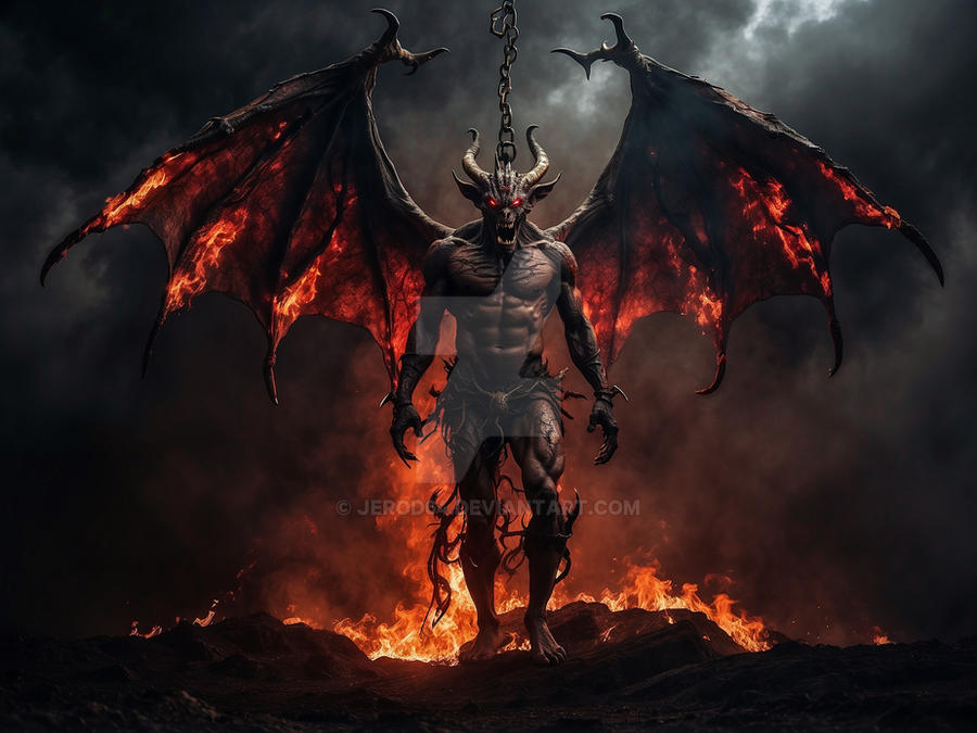 Winged Devil Types chained winged demon by jerod64 on DeviantArt