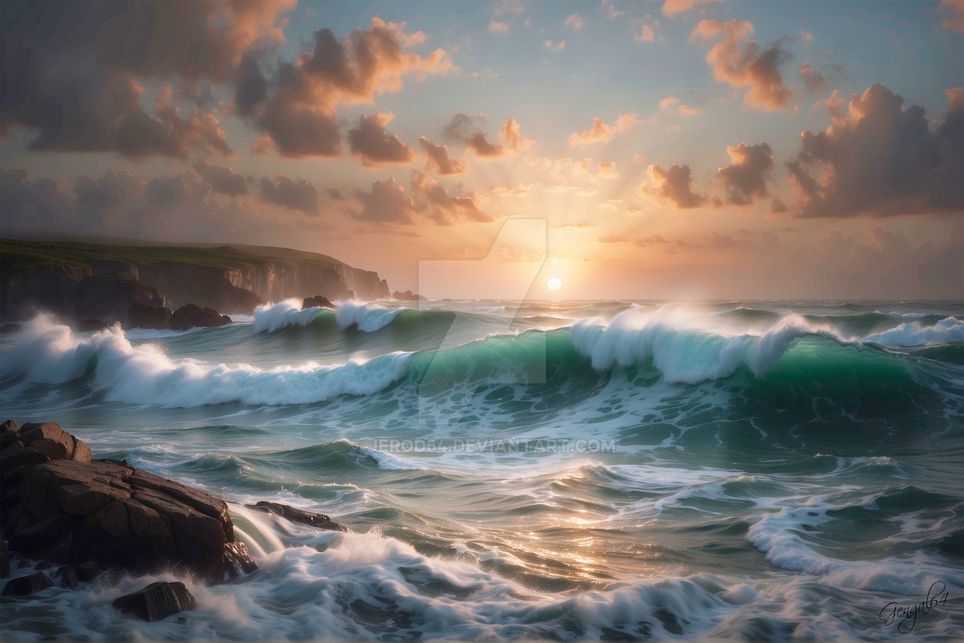 Deviantart Ocean Background Ocean by jerod64 on DeviantArt