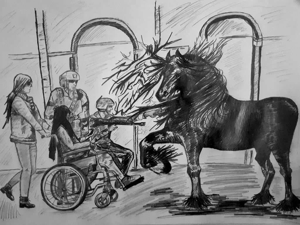 ''Je suis la, Arkanor'' - (croquis)