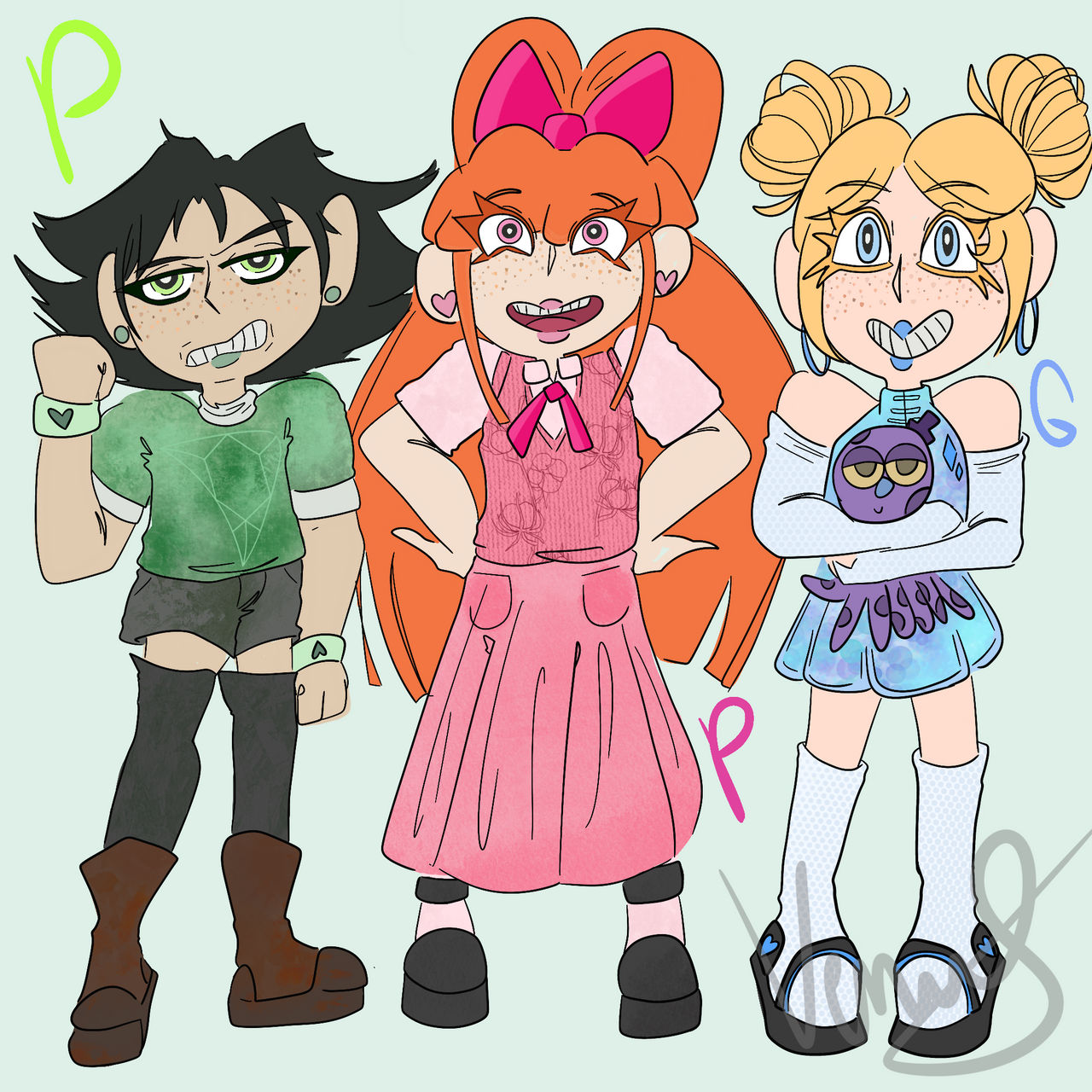 Powerpuff Style. Deviantart POWERPUFF by venusiiums on DeviantArt