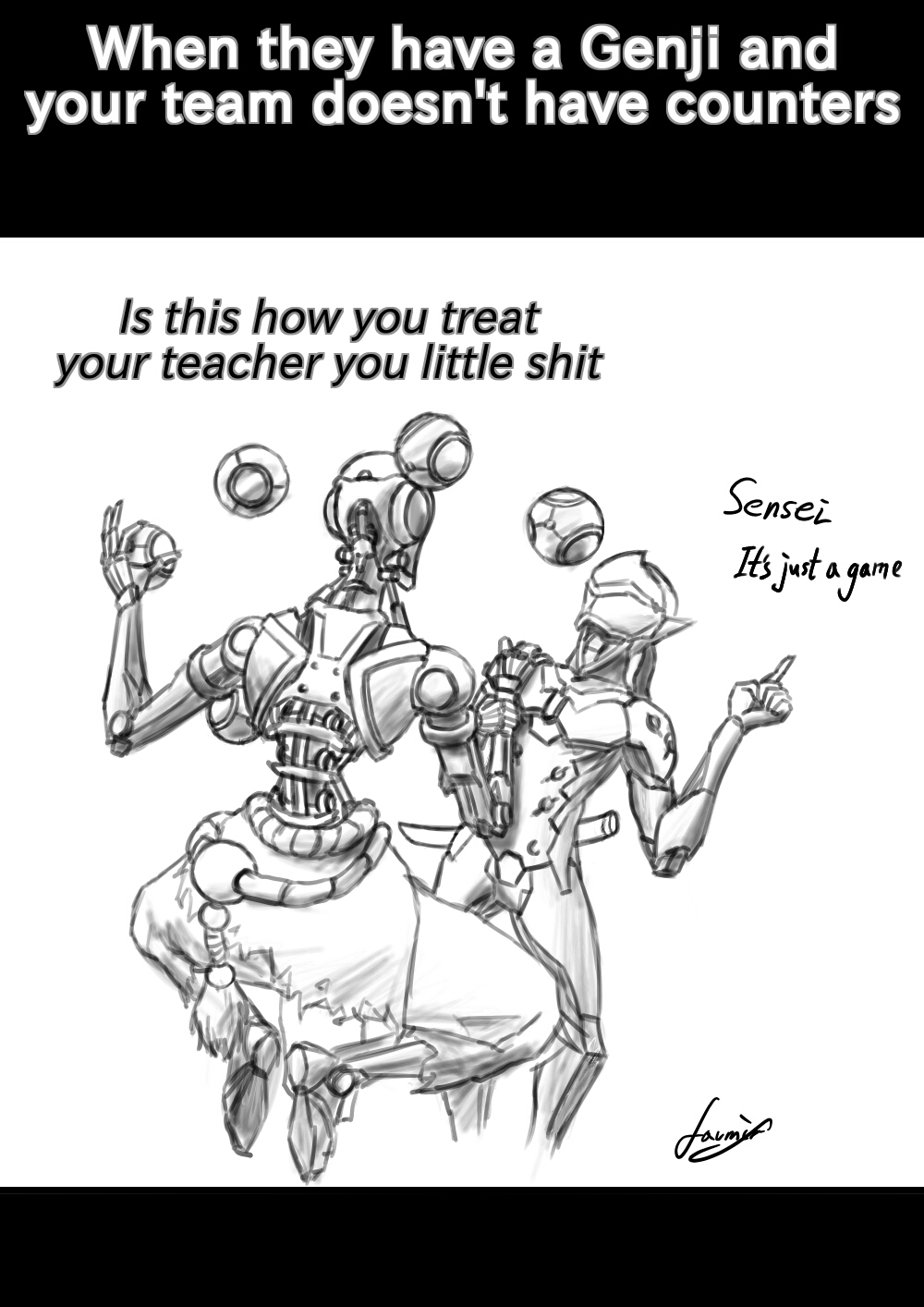 How Zenyatta actually feels about his student