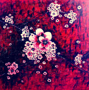 cherry blossom 1 oil on canvas