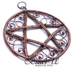 WISIOR 'PENTAGRAM BIALY' by bizuteria-bizu4u
