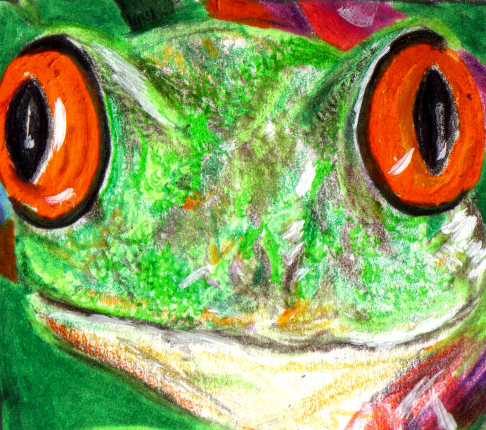 evil looking ribbit by hellknite on DeviantArt