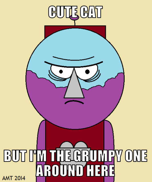 Benson on Grumpy Cat by AngusMcTavish on DeviantArt