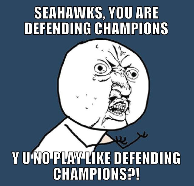 Y U NO - Seahawks by AngusMcTavish