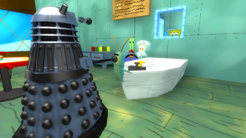 Dalek Invasion of Bikini Bottom by AngusMcTavish