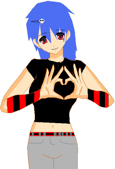 anime girl made frome base by Xilace13 on DeviantArt