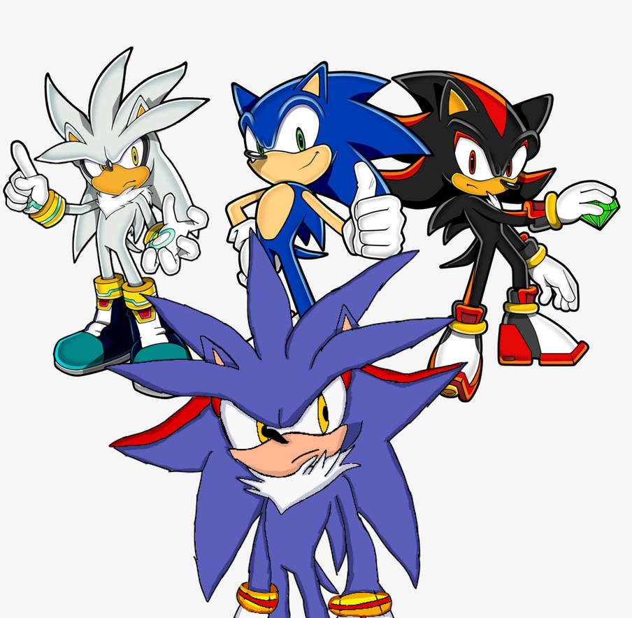 Sonic,silver and shadow fusion by abdullah02016 on DeviantArt