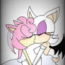 Request: Amy and Rouge Wedding kiss