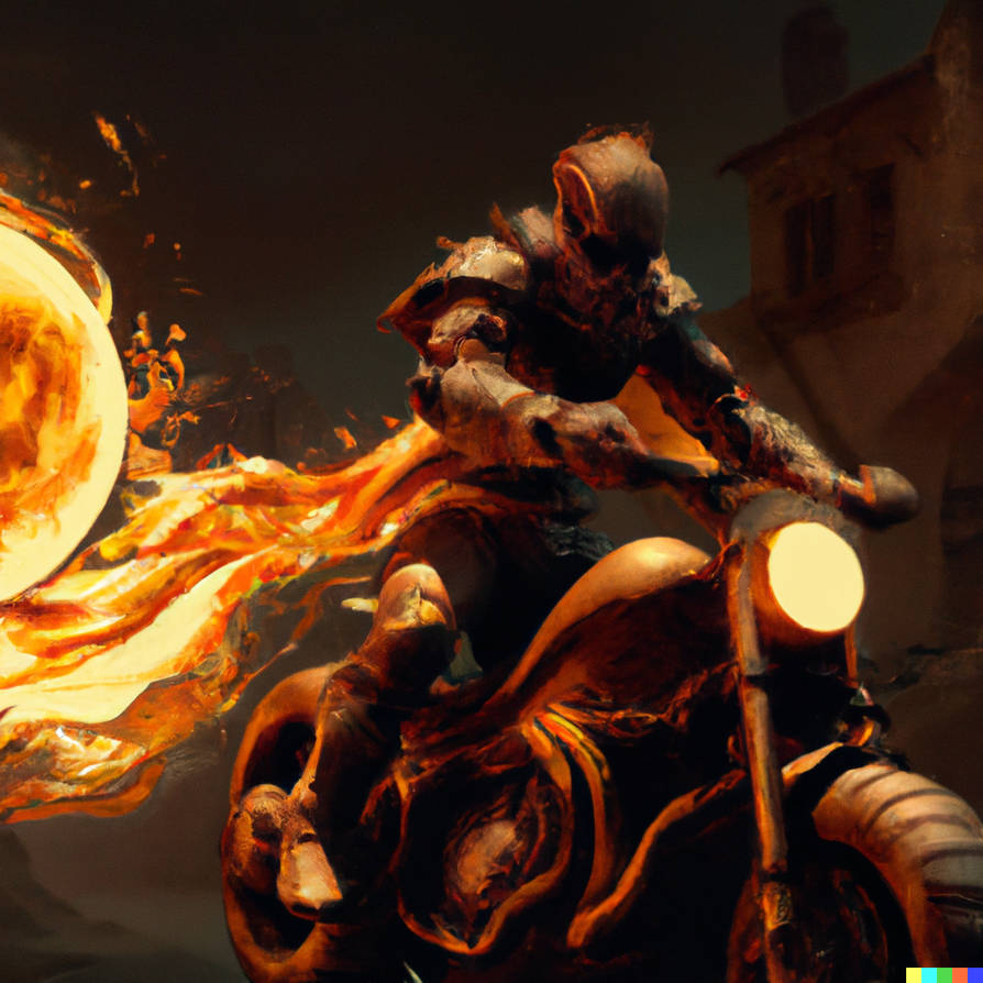 Firey motorcycle rider by Terrabyte10 on DeviantArt