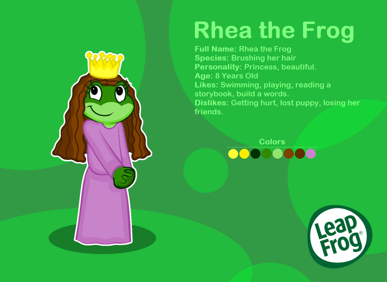 LeapFrog | Rhea the Frog - Reference Sheet by EricGThompsonCompany on ...