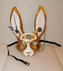 Steampunk bunny mask...