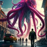 H.P. Lovecraft: Monsters taking over city